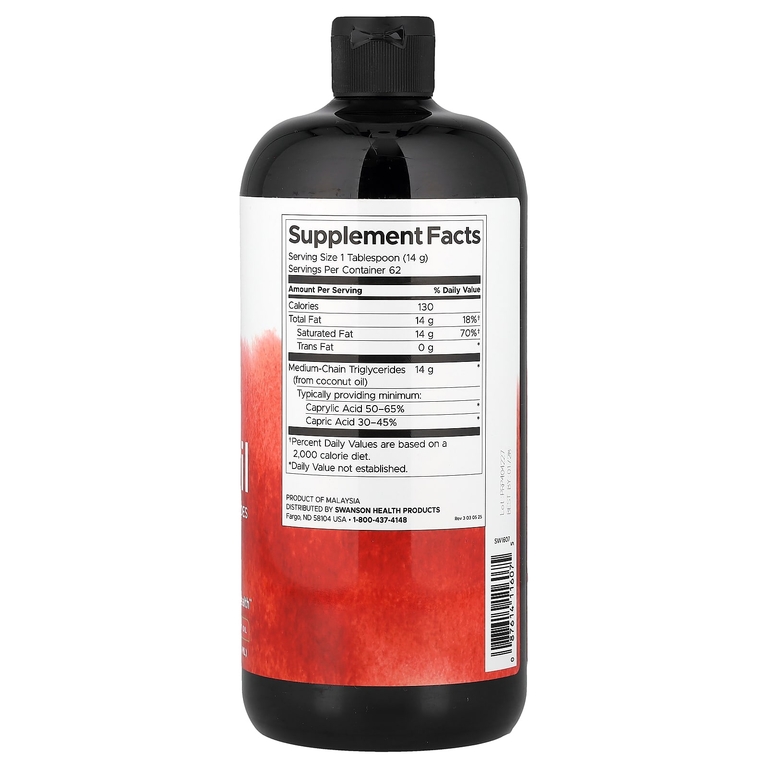 Swanson Vitamins, 100% чистое масло MCT, 946 мл (32 жидк. унции)