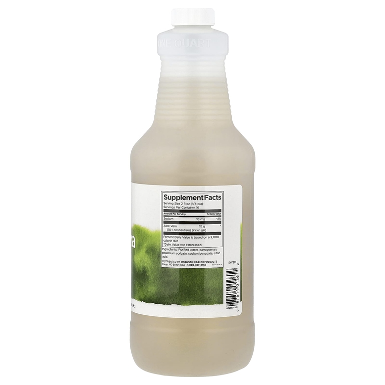 Swanson Vitamins, гель алоэ вера, внутренний слой листа, 946 мл (32 жидк. унции)