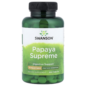 Swanson, Papaya Supreme, 50 мг, 300 таблеток (Товар снят с продажи) 