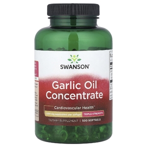 Swanson Vitamins, концентрат чесночного масла, тройная сила, 1500 мг, 500 капсул