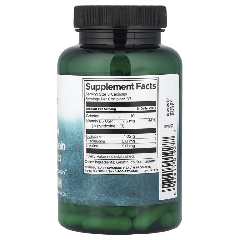 Swanson Vitamins, BCAA`` 100 капсул