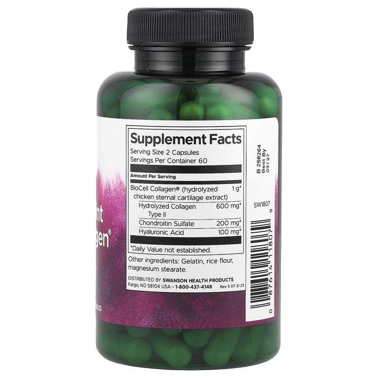 Swanson Vitamins, BioCell Collagen® для кожи и суставов, 120 капсул