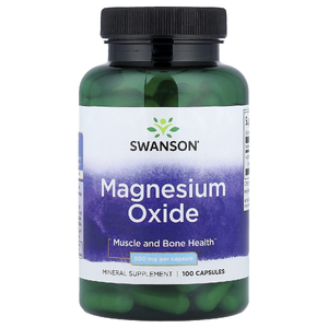 Swanson Vitamins, Оксид магния, 500 мг, 100 капсул