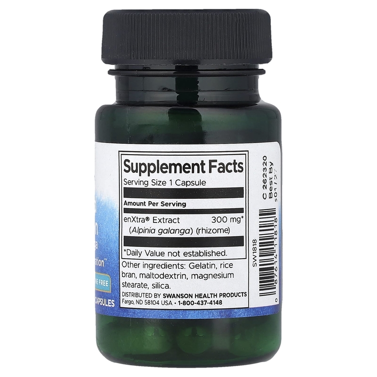 Swanson Vitamins, Focused Attention Alpinia Galanga, без кофеина, 300 мг, 30 капсул
