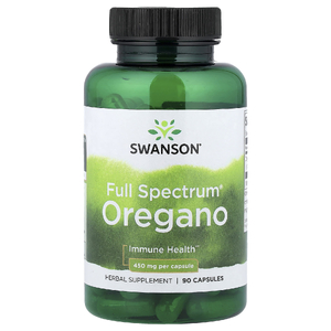 Swanson Vitamins, Full Spectrum®, орегано, 450 мг, 90 капсул
