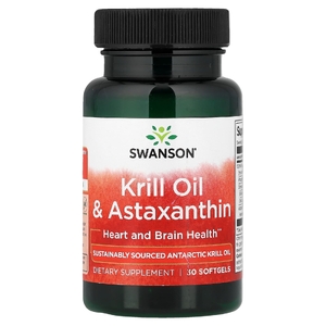 Swanson Vitamins, масло криля и астаксантин, 30 капсул