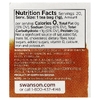 Swanson Vitamins, 100% органический чай с куркумой, без кофеина, 20 чайных пакетиков, 20 г (0,7 унции)