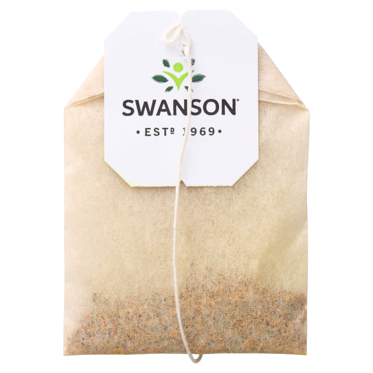 Swanson Vitamins, 100% органический чай с куркумой, без кофеина, 20 чайных пакетиков, 20 г (0,7 унции)