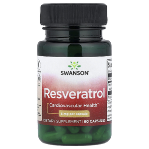 Swanson Vitamins, Ресвератрол, 5 мг, 60 капсул