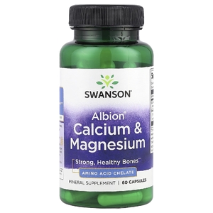 Swanson Vitamins, Albion®, кальций и магний, 60 капсул