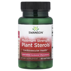 Swanson Vitamins, растительные стеролы, максимальная сила действия, 60 капсул