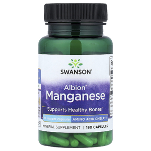 Swanson Vitamins, марганец Albion®, 10 мг, 180 капсул