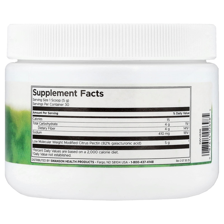 Swanson Vitamins, модифицированный цитрусовый пектин в порошке, 150 г (5,28 унции)
