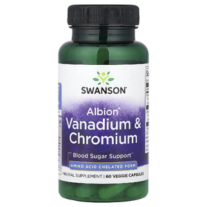 Swanson Vitamins, ванадий и хром Albion®, 60 растительных капсул