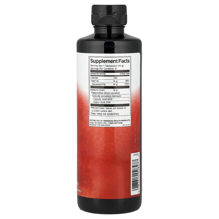 Swanson Vitamins, масло МСТ, 473 мл (16 жидк. унций)