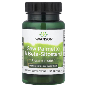 Swanson Vitamins, Пальма сереноа и бета-ситостерол, 30 мягких таблеток