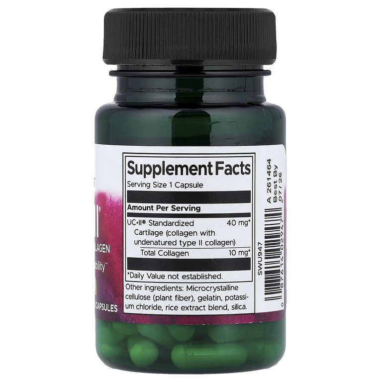 Swanson Vitamins, UC-II®, стандартизованный коллаген, 60 капсул
