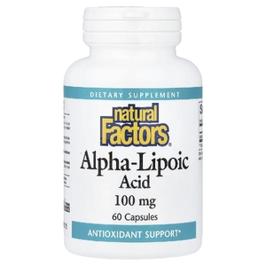 Natural Factors, альфа-липоевая кислота, 100 мг, 60 капсул (Товар снят с продажи) 