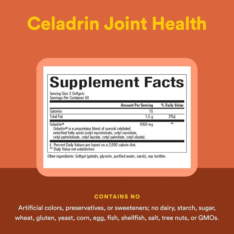 Natural Factors, Celadrin®, средство для здоровья суставов, 180 капсул