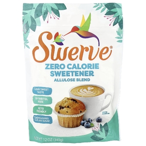 Swerve, подсластитель с нулевым содержанием калорий, смесь с аллюлозой, 340 г (12 унций)