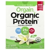 Orgain, Organic Protein™, растительный протеин в порошке, со вкусом ванили, 10 пакетиков по 46 г (1,62 унции)