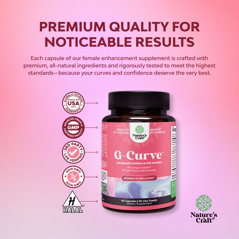 Nature's Craft, Women's Wellness, G-Curve ™, 590 мг, 60 капсул