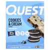 Quest Nutrition, Протеиновый батончик, печенье и крем, 4 батончика, 60 г (2,12 унции) каждый