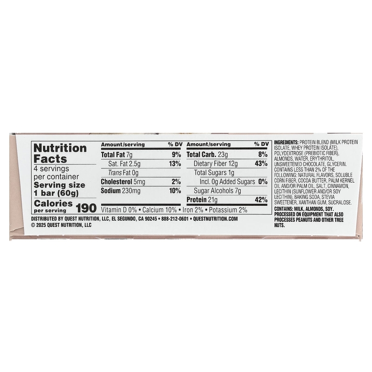 Quest Nutrition, Протеиновый батончик, S'Mores, 4 батончика, 60 г (2,12 унции) каждый