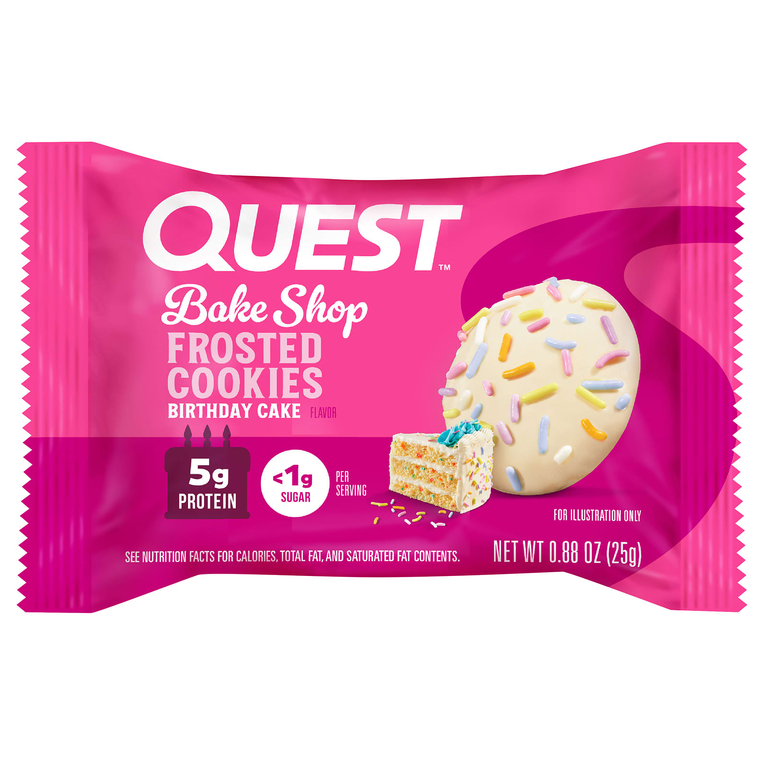 Quest Nutrition, Bake Shop глазное печенье, торт, 8 шт. по 25 г (0,88 унции)