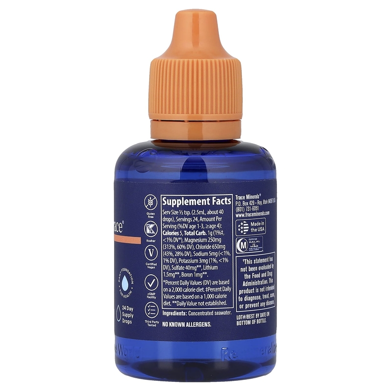 Trace, ConcenTrace®, микроэлементы в каплях, 59 мл (2 жидк. унции)