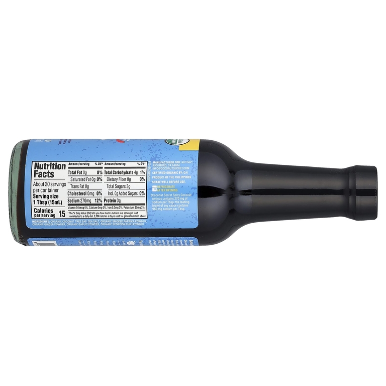 Coconut Secret, кокосовые аминокислоты, средней остроты, 296 мл (10 жидк. унций)