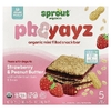 Sprout Organics, PB &amp; Yayz, органические мини-батончики с начинкой, для детей от 2 лет, клубника и арахисовая паста, 5 батончиков по 28 г (1 унция)
