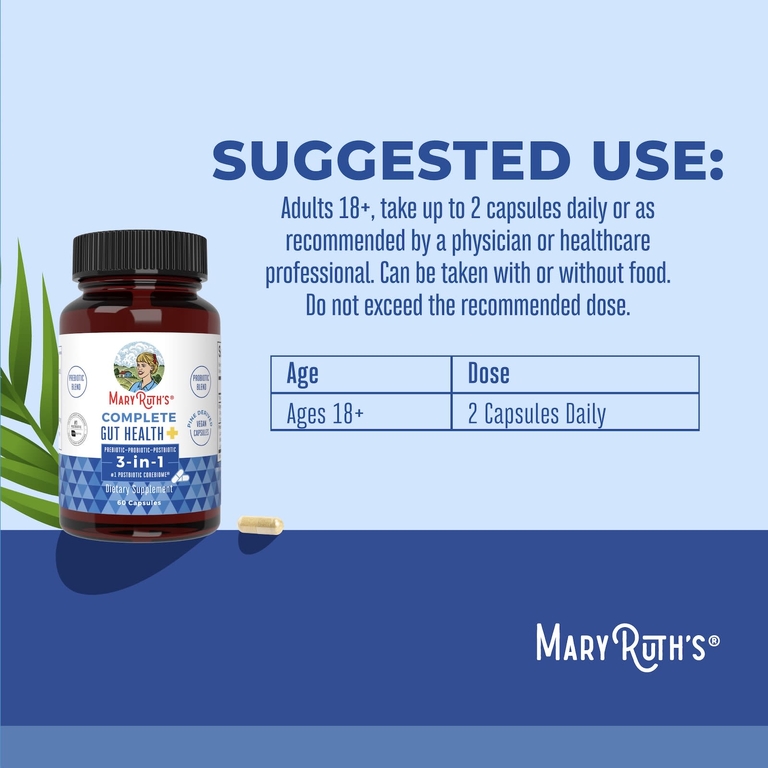 MaryRuth's, Полное здоровье кишечника, 60 капсул
