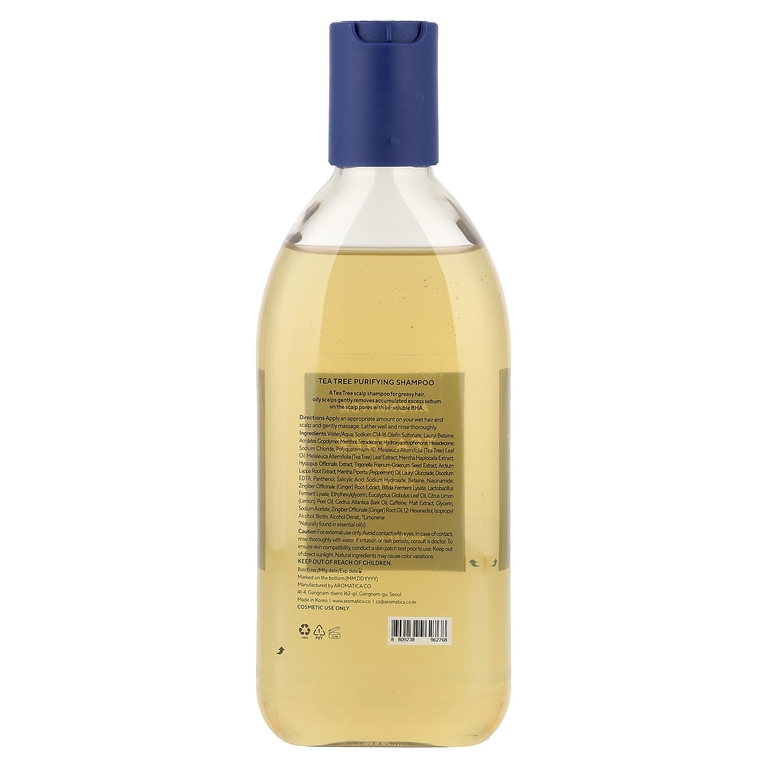 Aromatica, Очищающий шампунь с чайным деревом, 400 мл (13,5 жидк. унц.)