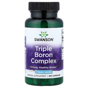 Swanson Vitamins, Комплекс тройного бора, 3 мг, 250 капсул