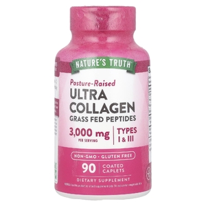 Nature's Truth, Ultra Collagen, коллаген типа I и III, 90 капсул, покрытых оболочкой (1000 мг в 1 капсуле)