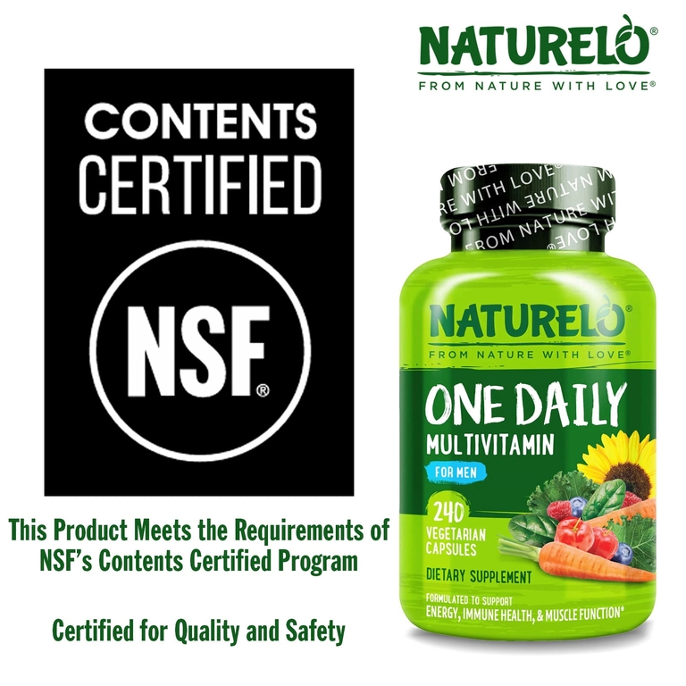 NATURELO, Мультивитамины для мужчин One Daily, 240 вегетарианских капсул
