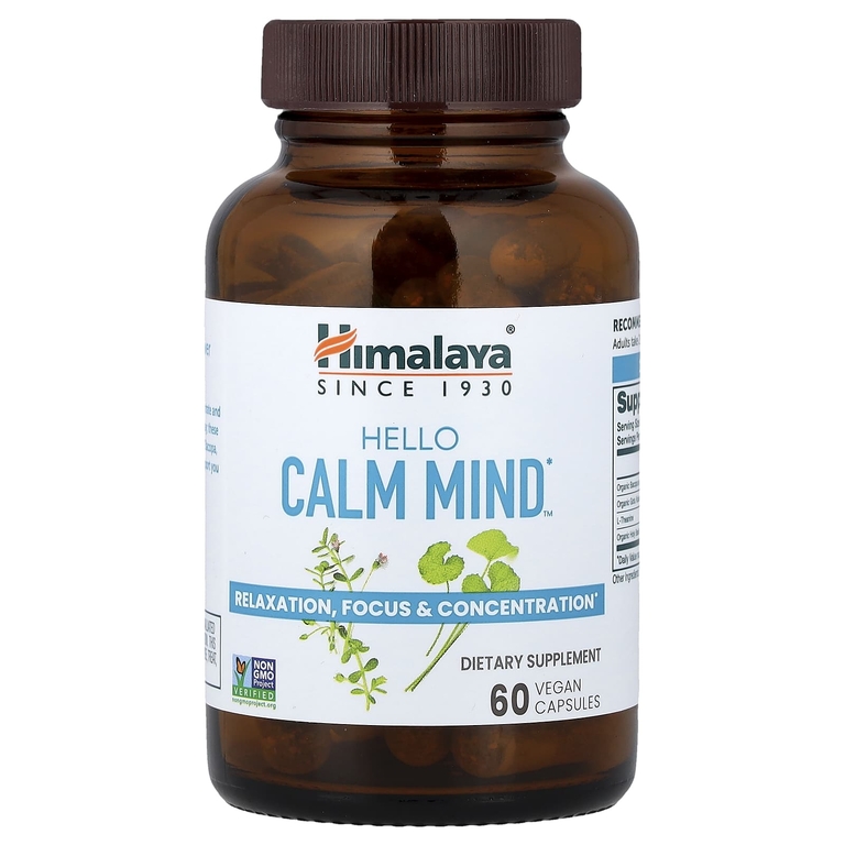 Himalaya, Hello Calm Mind™, 60 веганских капсул