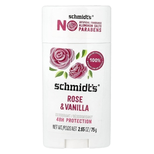 Schmidt's, дезодорант, роза и ваниль, 75 г (2,65 унции)