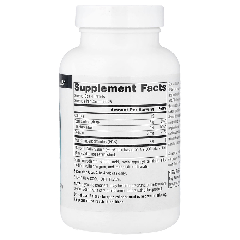 Source Naturals, фруктоолигосахариды, 100 таблеток