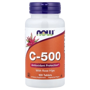 NOW Foods, C-500 с шиповником, 100 таблеток