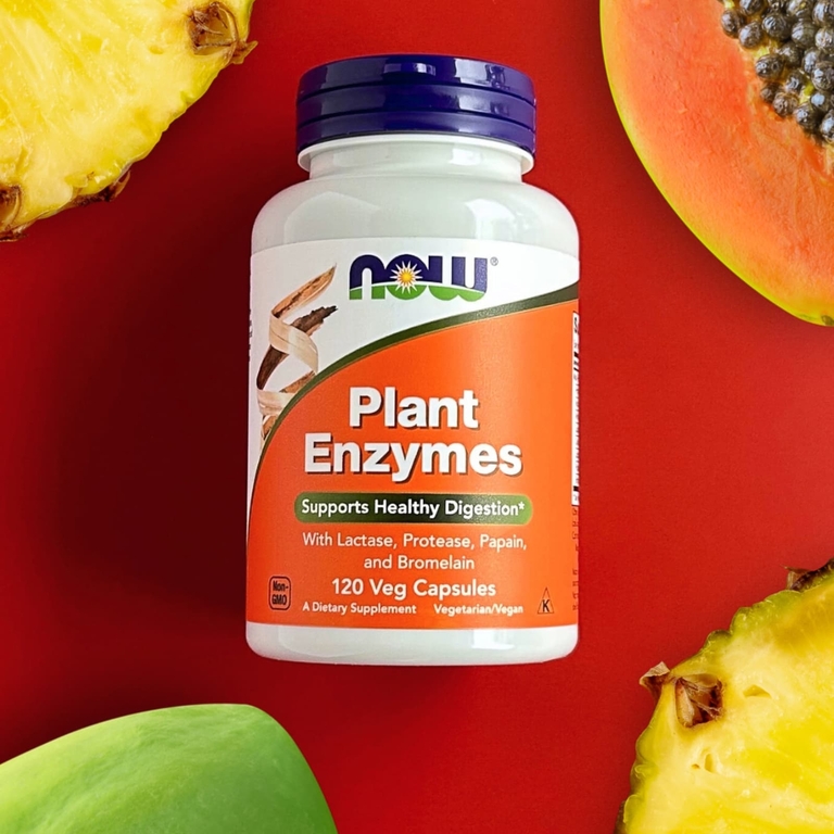NOW Foods, Растительные ферменты, 120 растительных капсул