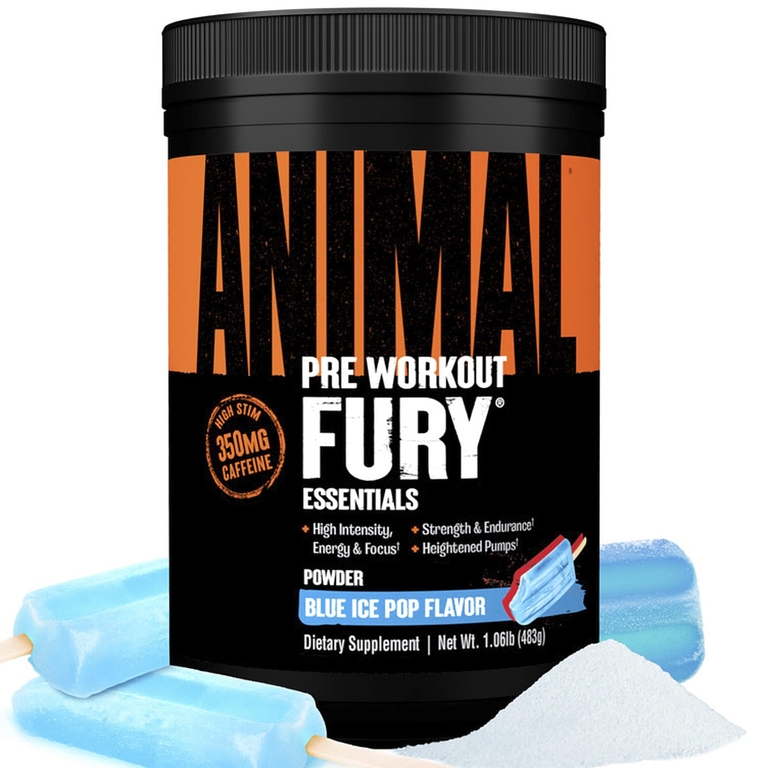 Animal, Fury Essentials, предтренировочный комплекс, со вкусом голубого мороженого, 483 г (1,06 фунта)