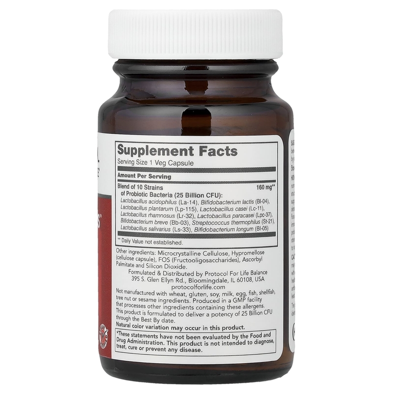 Protocol for Life Balance, ProtoDophilus™, 25 млрд, 50 растительных капсул