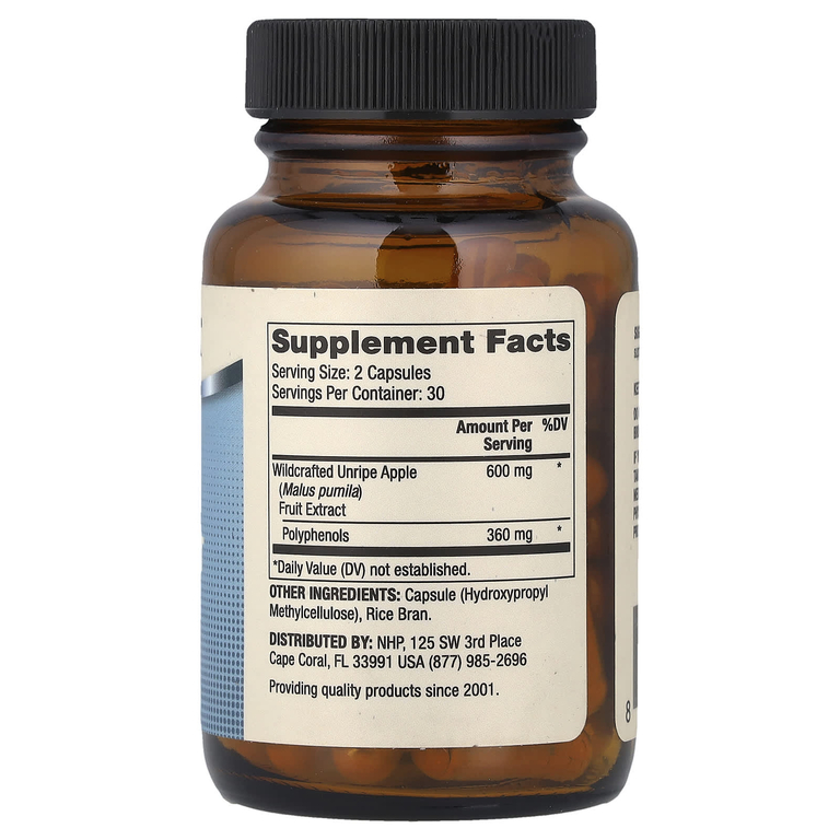 Dr. Mercola, Biothin®, экстракт дикорастущего яблока, 60 капсул