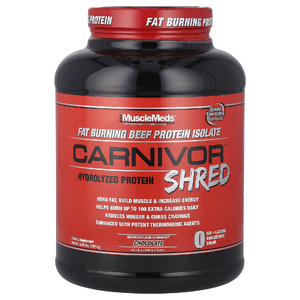 MuscleMeds, Carnivor Shred™, гидролизованный протеин, со вкусом шоколада, 1977 г (4,35 фунта)