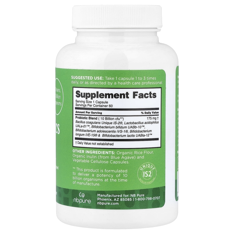 NB Pure, Poobiotics`` 60 капсул