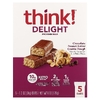 think!, Delight протеиновый батончик, печенье с шоколадом и арахисовой пастой, 5 шт. по 34 г (1,2 унции)
