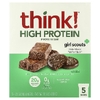 think!, батончики с высоким содержанием протеина, Thin Mints™, 5 батончиков по 60 г (2,1 унции)