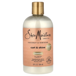 SheaMoisture, шампунь для придания блеска кучерявым волосам, кокос и гибискус, для густых кучерявых волос, 384 мл (13 жидк. унций)